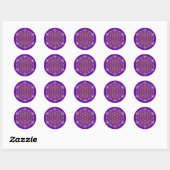 Levenflens - Lotus gold Silver Ronde Sticker (Vel)