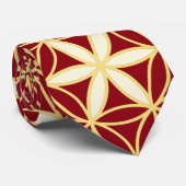 Levenflens - naadloos patroon - goud stropdas (Opgerold)