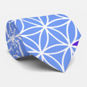 Levenflens - naadloos stempel - blauw stropdas (Opgerold)