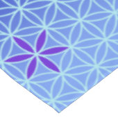 Levenflens - naadloos stempel - blauw tafelkleed (Gekanteld)