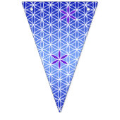 Levenflens - naadloos stempel - blauw vlaggetjes (Derde vlag)