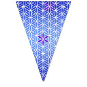 Levenflens - naadloos stempel - blauw vlaggetjes (Tweede vlag)