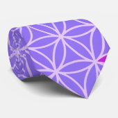 Levenflens - stempel naadloos patroon - violet stropdas (Opgerold)