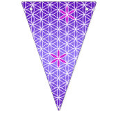Levenflens - stempel naadloos patroon - violet vlaggetjes (Derde vlag)