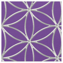 Levenflens -  XI & zilverpatroon Stof