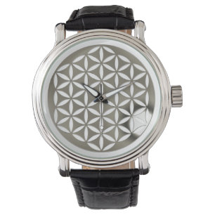 Levenflens - zilver - doorgeprikt horloge