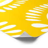 Levengele Poster van schimmelbloemen (Hoek)