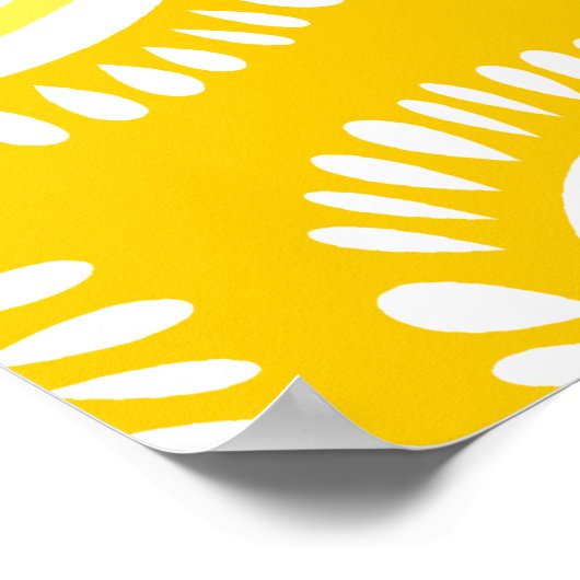 Levengele Poster van schimmelbloemen (Hoek)