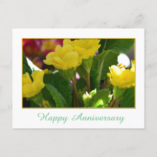 Levengele tuinbloemen blij met je verjaardag briefkaart