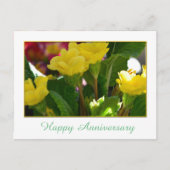 Levengele tuinbloemen blij met je verjaardag briefkaart (Voorkant)