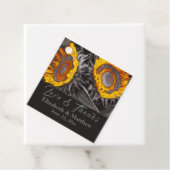 Levengele zonnebloemen Abstracte kunst Bedankjes Labels (In situ)