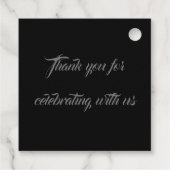 Levengele zonnebloemen Abstracte kunst Bedankjes Labels (Achterkant)