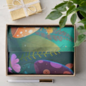 Levengroene, schattige baby-muchrooms tissuepapier (Geschenk)