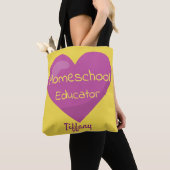 Levenharige homeschool-docent tote bag (Dichtbij)
