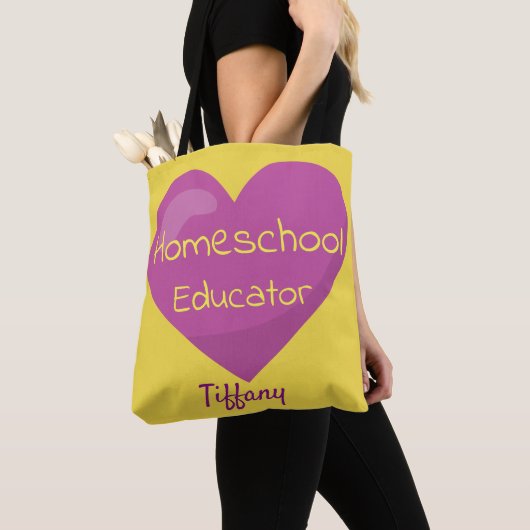 Levenharige homeschool-docent tote bag (Dichtbij)