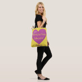 Levenharige homeschool-docent tote bag (Op model)