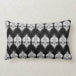 Levenkussen voor de afdruk van de schedel zwart op kussen