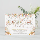 Levenlente wilde bloem Vrijgezellenfeest van tuin Kaart (Staand voorkant)