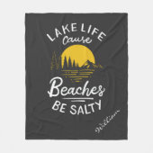 Levenmeer omdat stranden zout zijn fleece deken (Voorkant)