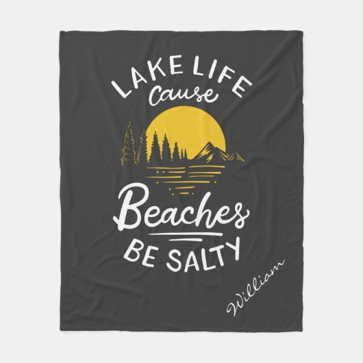 Levenmeer omdat stranden zout zijn fleece deken (Voorkant)