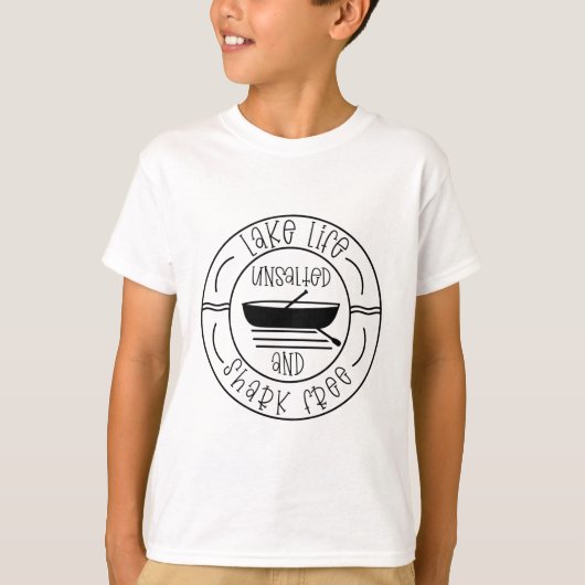 Levenmeer ongezouten en vrij van haaien t-shirt (Voorkant)