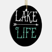 Levenmeer Vissende boaring Sailing Funny Outdoor Keramisch Ornament (Rechts)