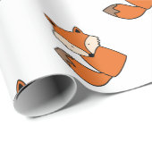 Levenrode vos cadeaupapier (Rol Hoek)