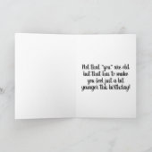 LEVENS "100" = HAPPY **60th** HUMOR Kaart (Binnen)