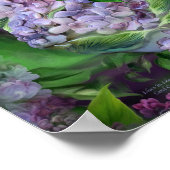 LEVENS in Lila Vase Fine Art Poster/Afdruk Poster (Hoek)