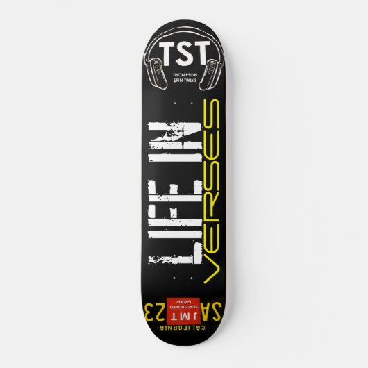 LEVENS IN VERZEN Skateboard (Voorkant)