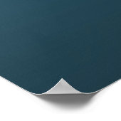 Levens Inspirerende Citaat Blauwe Ombre Poster (Hoek)