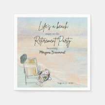 Levens is een strandstoel pensioenfeestje