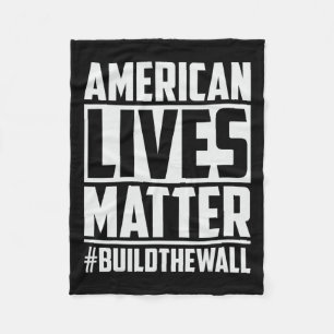 Levens Probleem #buildthewall Trump USA 2020 Desig Fleece Deken