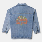 Levens redden, alleen langzamer, grappig gepension denim jacket (Achterkant)