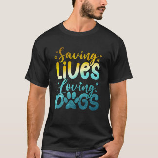 Levens redden, honden liefhebben – Verpleegster en T-shirt