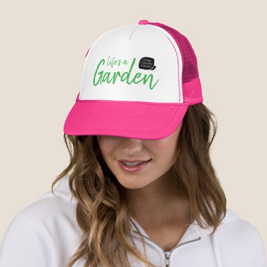Levens Tuin Roze Hoed Trucker Pet (In situ)
