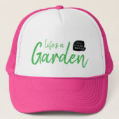 Levens Tuin Roze Hoed Trucker Pet (Voorkant)