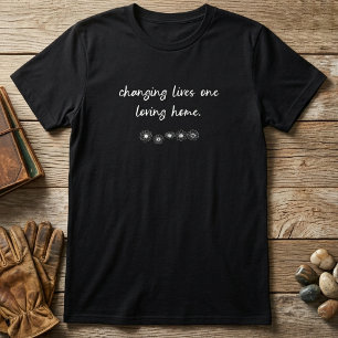 Levens veranderen met bloemschikken voor een liefd t-shirt