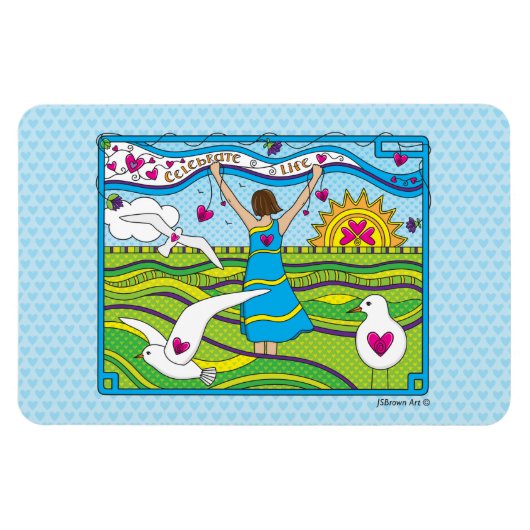 Levens vieren_Flexibele magneet 6"x4" (Horizontaal)