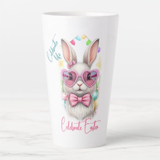 Levens vieren Pasen vieren Latte Mok (Voorkant)