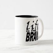 LEVENS VOOR DE BRAFKOP TWEEKLEURIGE KOFFIEMOK (Voorkant rechts)