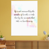 Levensaanbiedingen, Afstuderen, gefeliciteerd Canvas Afdruk (Insitu (Woonkamer))