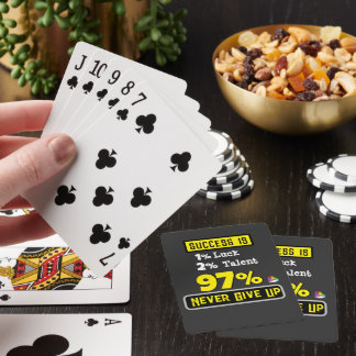 Levensaanbiedingen, Afstuderen, gefeliciteerd Pokerkaarten