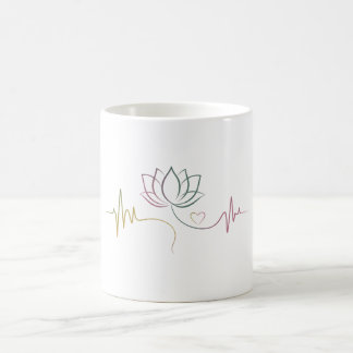 Levensbalans: Lotus & Heartbeat Koffiemok