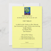 LEVENSBAR MITZVAH INVITATIE KAART (Achterkant)