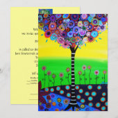 LEVENSBAR MITZVAH INVITATIE KAART (Voorkant / Achterkant)