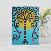 LEVENSBAR MITZVAH INVITATIE KAART (Staand voorkant)