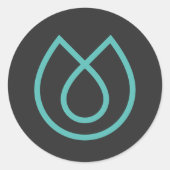 Levensbedreigde merken ronde sticker (Voorkant)