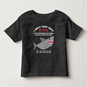 Levensbedreigend voedsel Alert Shark Shirt