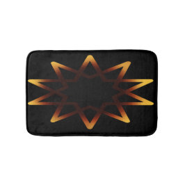 Levensbedreigende Oranje symbolen Badmat